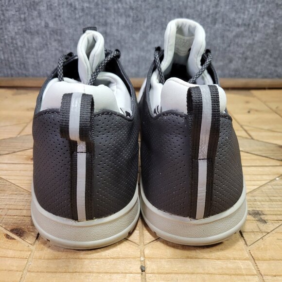 True Linkswear Original 1.2 Mens 15 Golf Shoes White Black Gray Athletic Leather - Picture 7 of 13